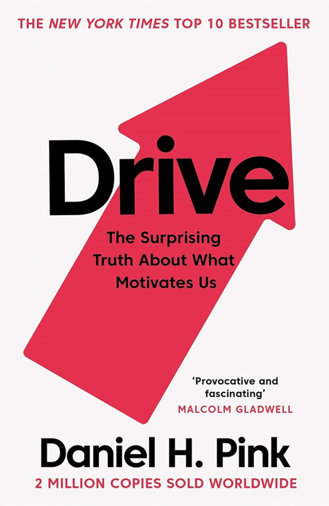 Book cover featuring a large red arrow on a white background
